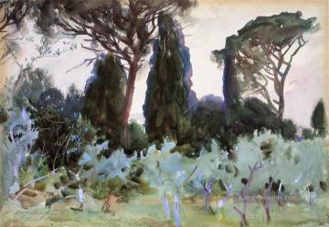 Landschaft bei Florenz John Singer Sargent Ölgemälde